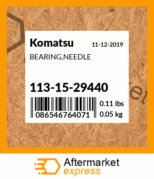 Spare part 113-15-29440 + BEARING,NEEDLE