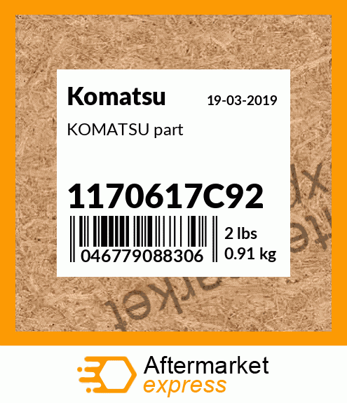KOMATSU part 1170617C92
