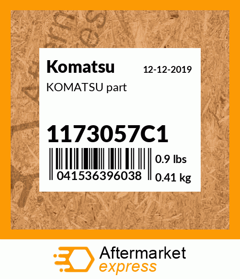 KOMATSU part 1173057C1