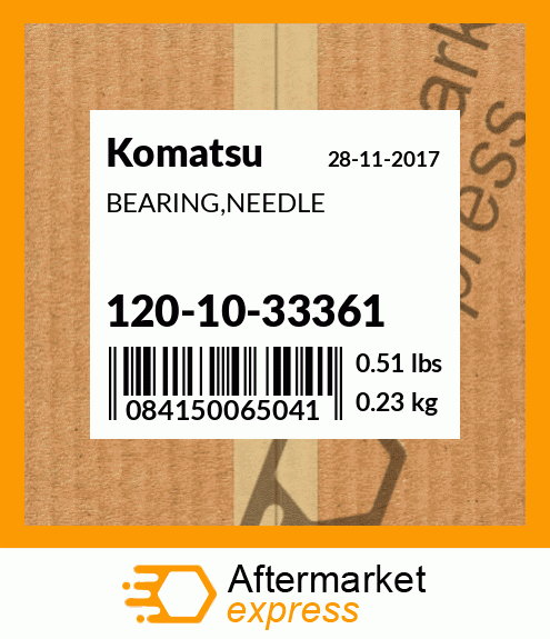 Spare part 120-10-33361 + BEARING,NEEDLE