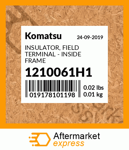 Spare part 1210061H1 + INSULATOR, FIELD TERMINAL - INSIDE FRAME