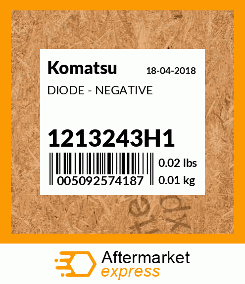 Spare part 1213243H1 + DIODE - NEGATIVE