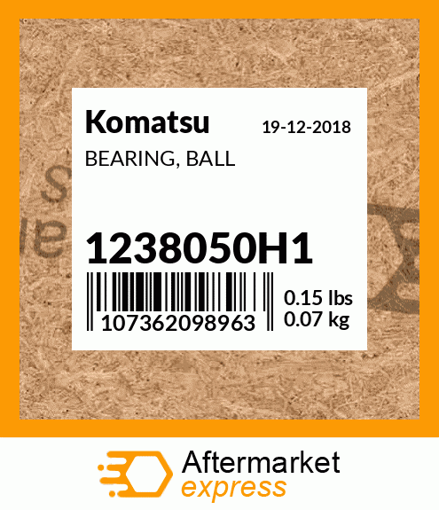 Spare part 1238050H1 + BEARING, BALL