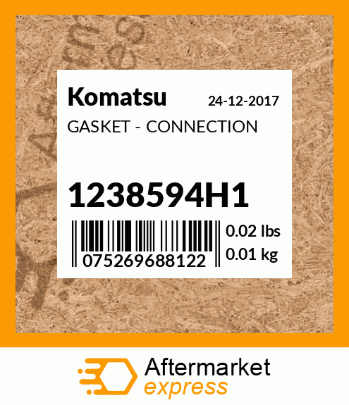 Spare part 1238594H1 + GASKET - CONNECTION