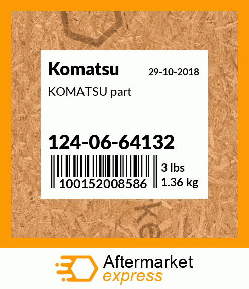 KOMATSU part 124-06-64132