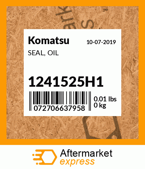 Spare part 1241525H1 + SEAL, OIL