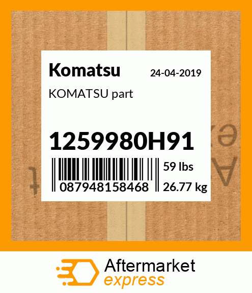 KOMATSU part 1259980H91