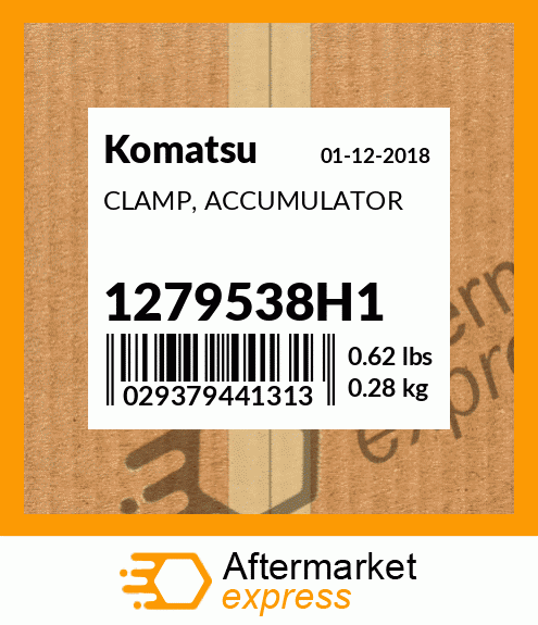 Spare part 1279538H1 + CLAMP, ACCUMULATOR