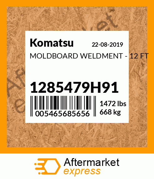 Spare part 1285479H91 + MOLDBOARD WELDMENT - 12 FT