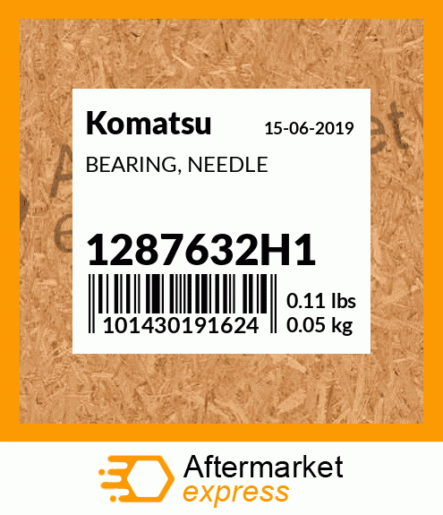 Spare part 1287632H1 + BEARING, NEEDLE