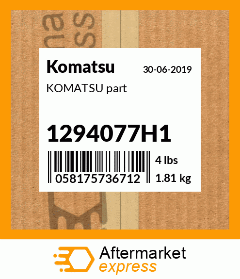 KOMATSU part 1294077H1