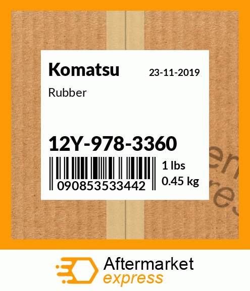 Spare part 12Y-978-3360 + Rubber