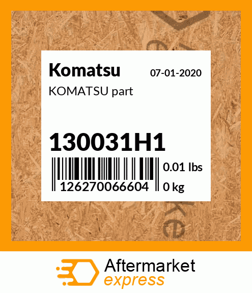 KOMATSU part 130031H1