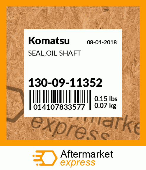 Spare part 130-09-11352 + SEAL,OIL SHAFT