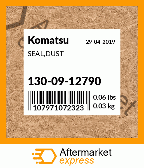 Spare part 130-09-12790 + SEAL,DUST