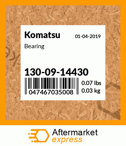 Spare part 1300914430 + Bearing