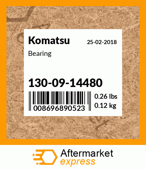 Spare part 130-09-14480 + Bearing