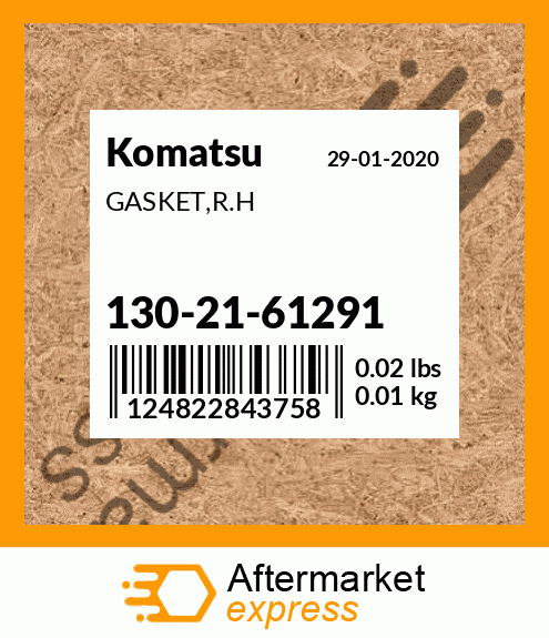 Spare part 130-21-61291 + GASKET,R.H