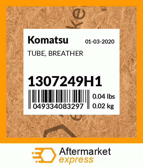 Spare part 1307249H1 + TUBE, BREATHER