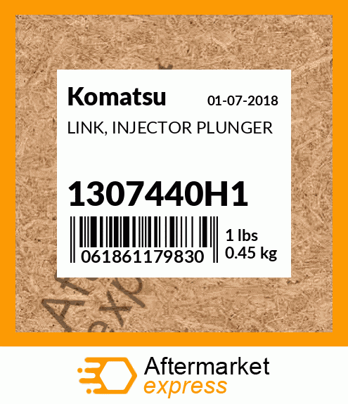 Spare part 1307440H1 + LINK, INJECTOR PLUNGER