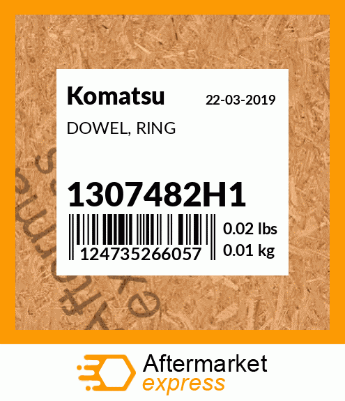 Spare part 1307482H1 + DOWEL, RING