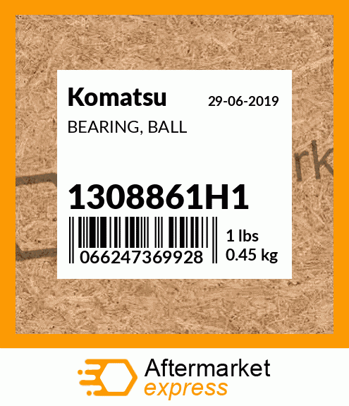 Spare part 1308861H1 + BEARING, BALL