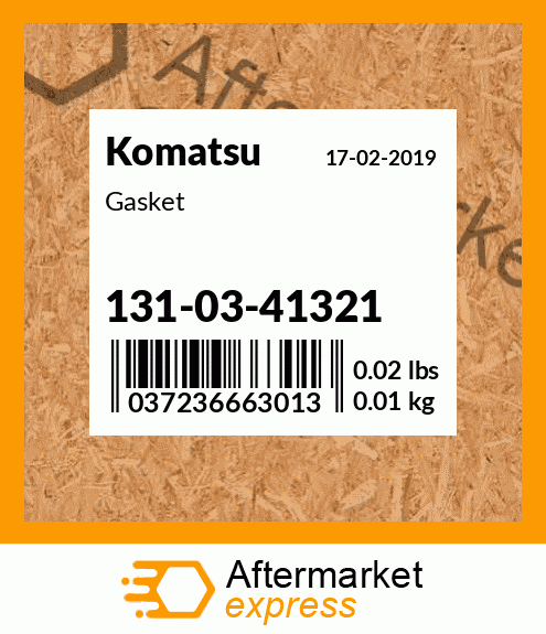 Spare part 131-03-41321 + Gasket