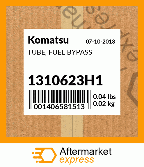 Spare part 1310623H1 + TUBE, FUEL BYPASS