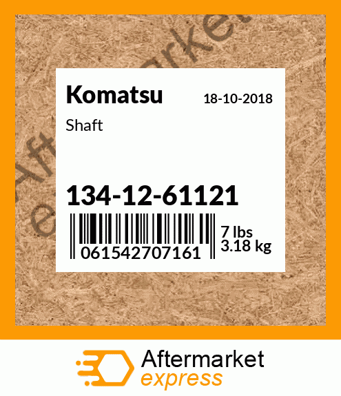 NEW AFTERMARKET 134-12-61121 SHAFT FOR KOMATSU D61E D65PX 1341261121