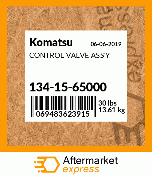 Spare part 134-15-65000 + CONTROL VALVE ASS'Y