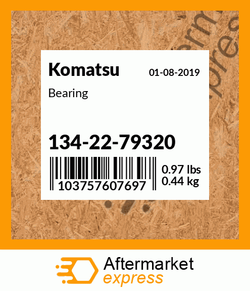 Spare part 134-22-79320 + Bearing