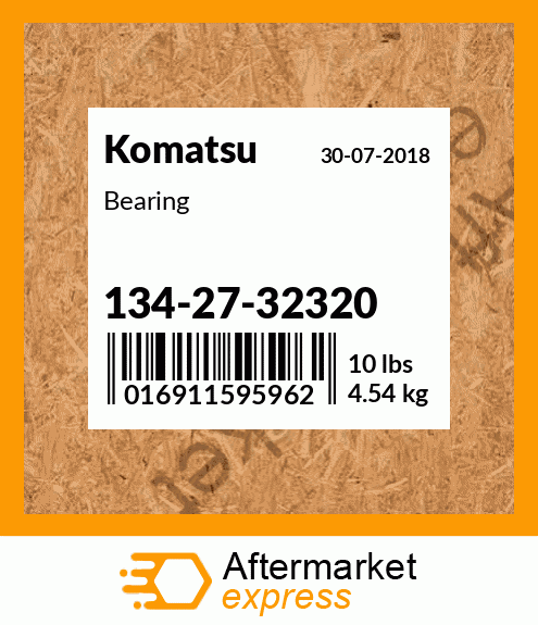 Spare part 134-27-32320 + Bearing