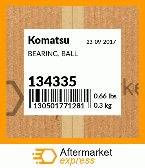 Spare part 134335 + BEARING, BALL