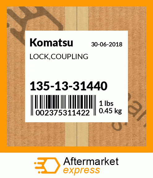 Spare part 135-13-31440 + LOCK,COUPLING