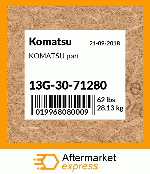 KOMATSU part 13G-30-71280