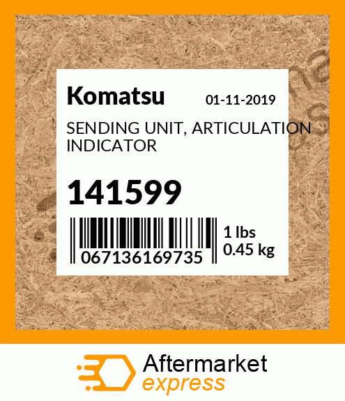 Spare part 141599 + SENDING UNIT, ARTICULATION INDICATOR