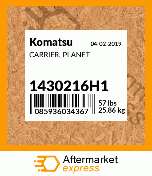 Spare part 1430216H1 + CARRIER, PLANET