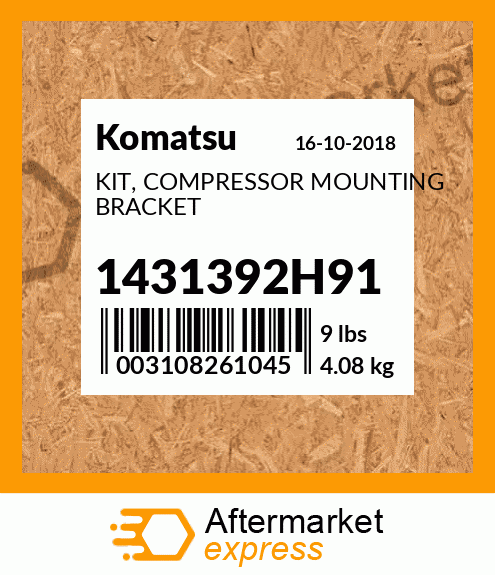 Spare part 1431392H91 + KIT, COMPRESSOR MOUNTING BRACKET