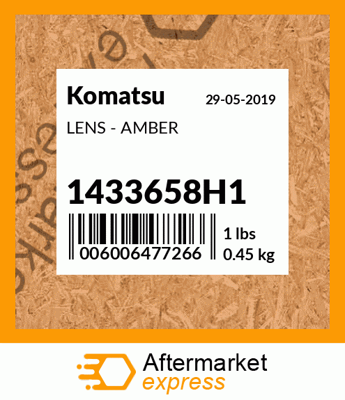 Spare part 1433658H1 + LENS - AMBER