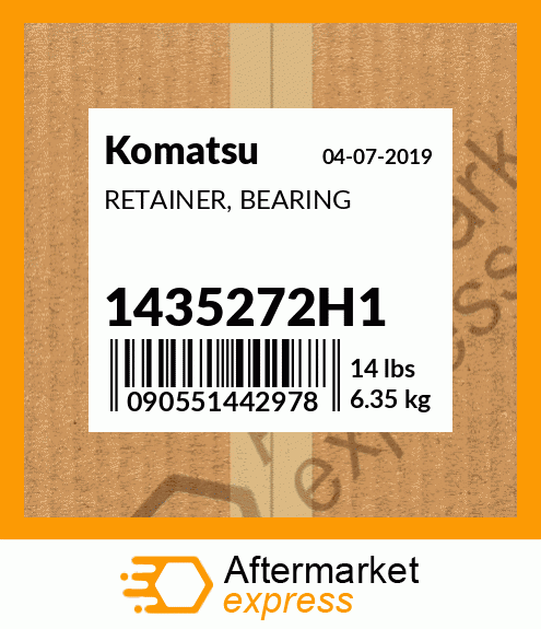 Spare part 1435272H1 + RETAINER, BEARING