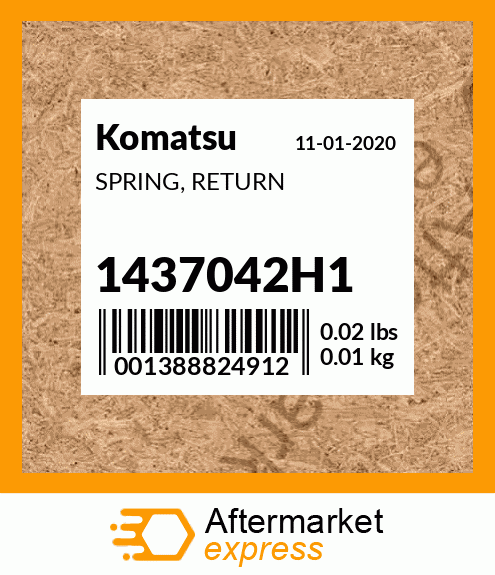 Spare part 1437042H1 + SPRING, RETURN