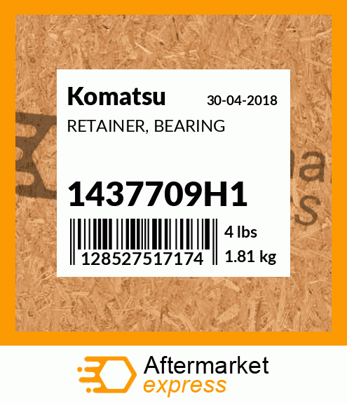 Spare part 1437709H1 + RETAINER, BEARING