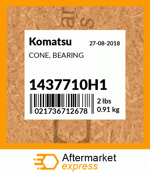 Spare part 1437710H1 + CONE, BEARING