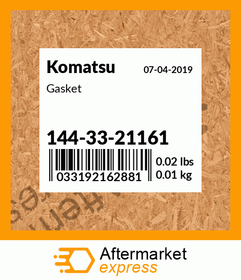 Spare part 144-33-21161 + Gasket