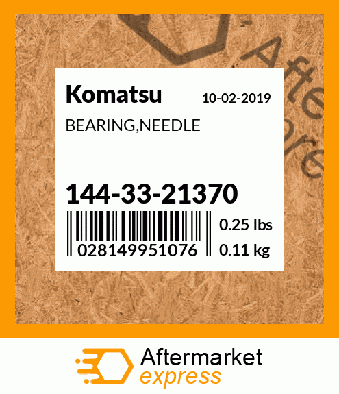 Spare part 144-33-21370 + BEARING,NEEDLE