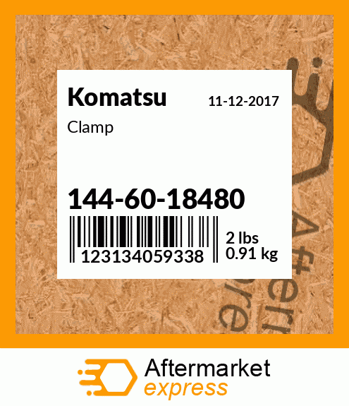 Spare part 144-60-18480 + Clamp