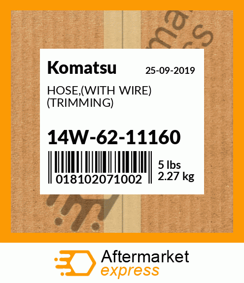 Spare part 14W-62-11160 + HOSE,(WITH WIRE) (TRIMMING)