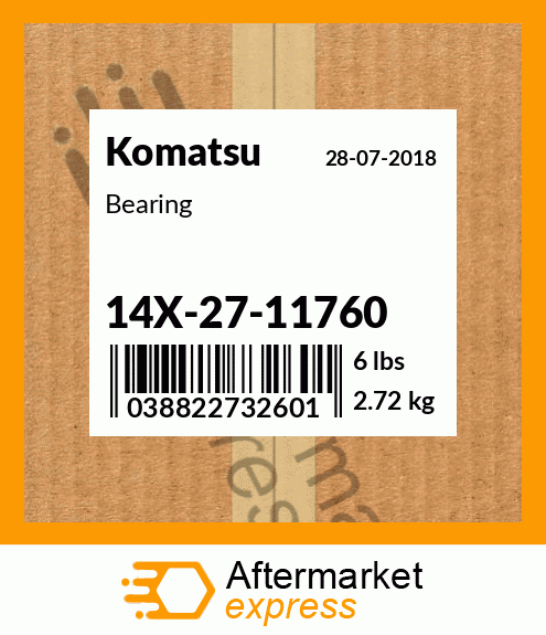 Spare part 14X-27-11760 + Bearing