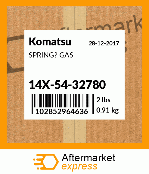 Spare part 14X5432780 + SPRING? GAS