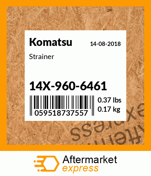 Strainer 14X-960-6461